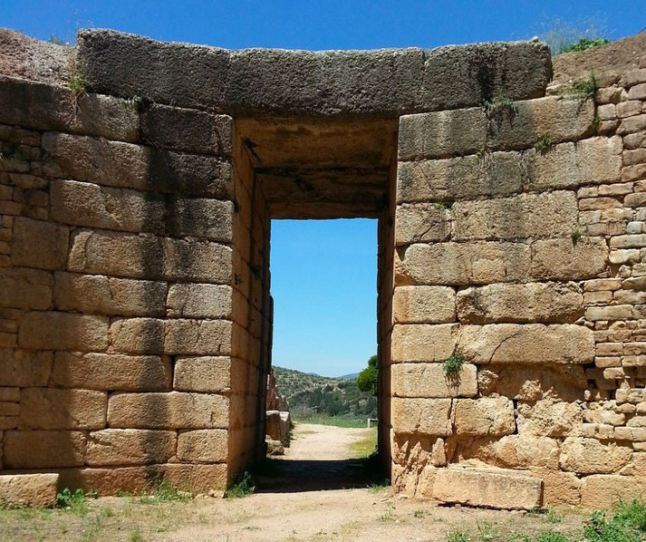 Mycenae tomb wall
