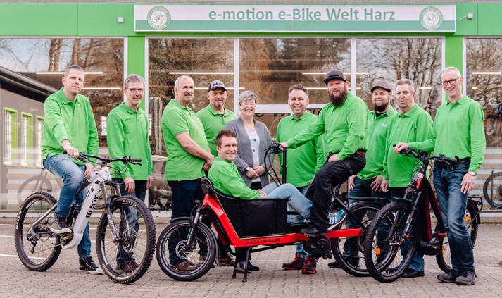 Kostenlose Beratung, Probefahrt und Vergleich von Trekking e-Bikes in der e-motion e-Bike Welt im Harz