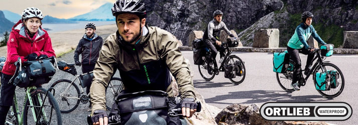 Ortlieb wasserfeste Fahrradtaschen und Rucksäcke für e-Bikes, Fahrräder und Pedelecs