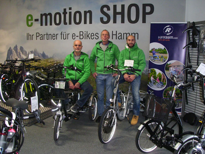 Im Shop in Hamm können Sie sich viele verschiedene City e-Bikes ansehen