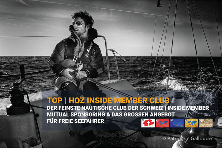 HOZ Inside Member Club: Nautische Exklusivität, Mutual Sponsoring und Premium-Angebote für freie Seefahrer in der Schweiz.
