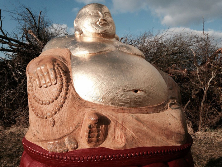 Echtblattvergoldung Buddha für Bienen