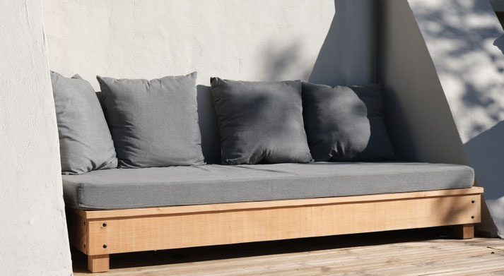 canapé bois douglas extérieur made in france