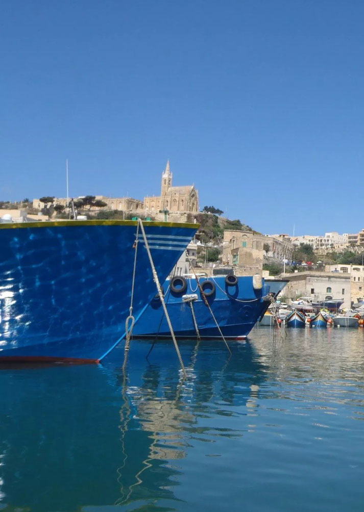 boats, Gozo, Malta