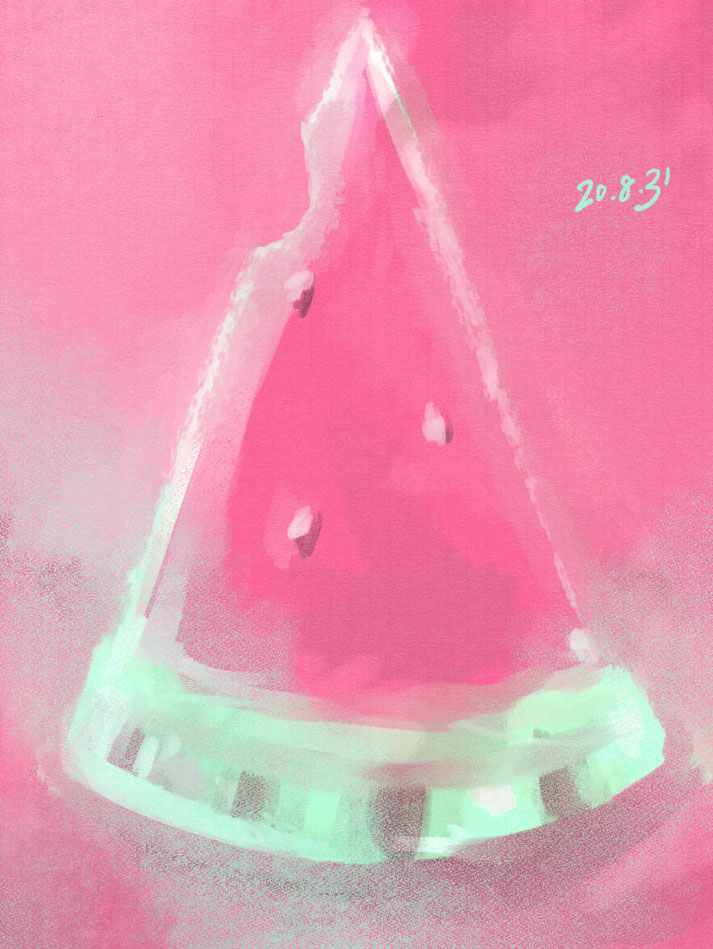 スイカ　イラスト