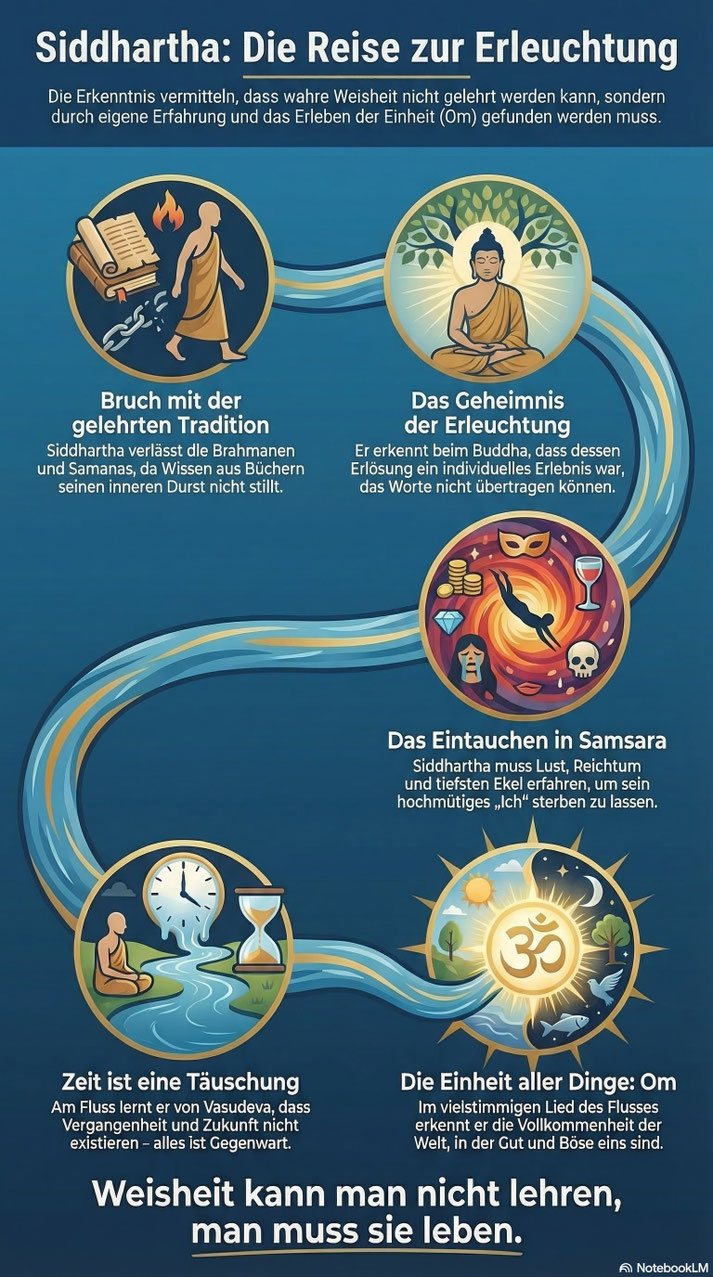 Infografik: "Siddharta" von Hermann Hesse