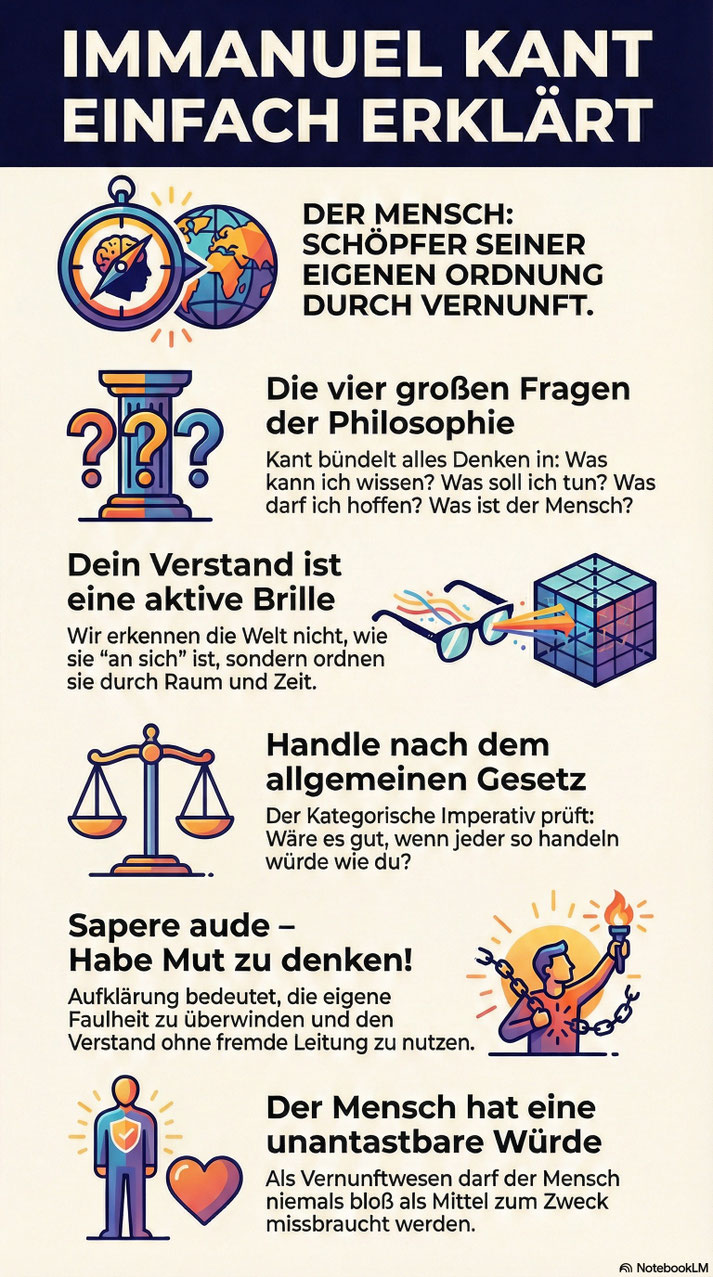 Immanuel Kant einfach erklärt: Zusammenfassung seiner Philosophie