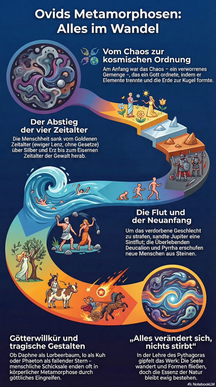 Infografik: "Metamorphosen" von Ovid