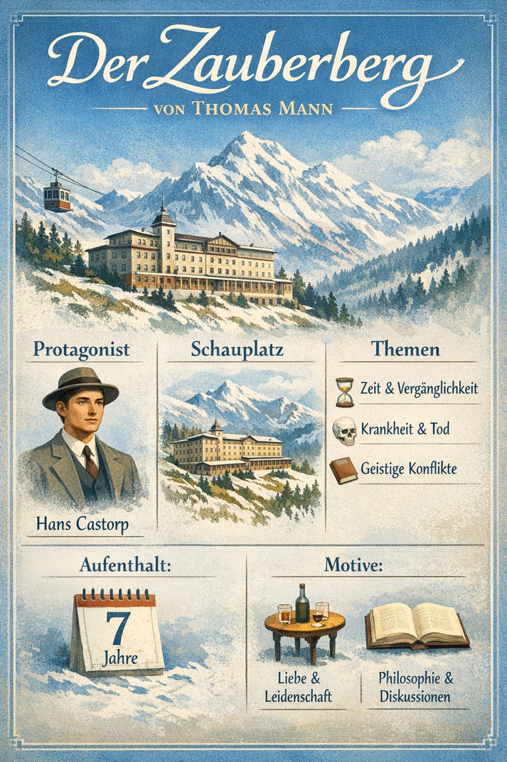 "Der Zauberberg" von Thomas Mann auf einen Blick