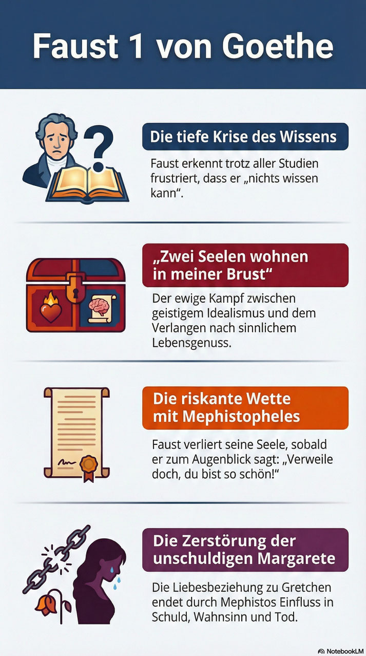 Infografik: Faust 1 von Goethe im Überblick