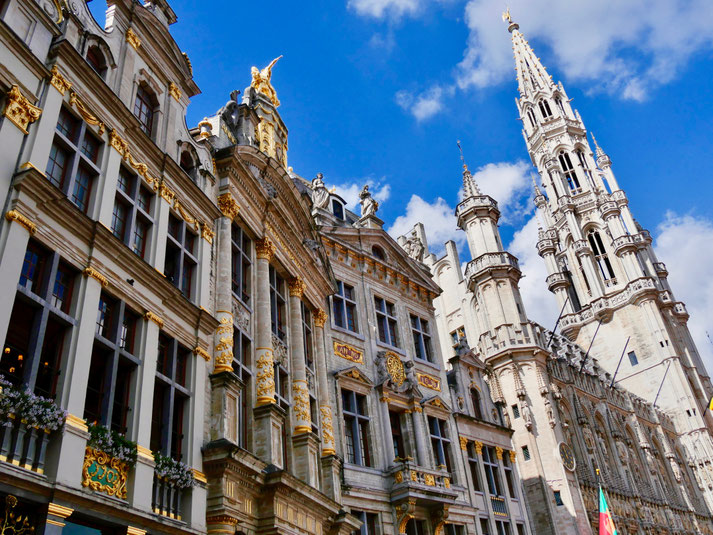 Gildehäuser Zunfthäuser, am Grote Markt  Grande Place Brüssel Belgien