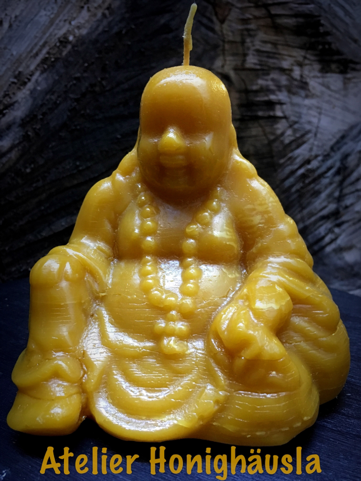 Buddha Kerze 100% Bienenwachs