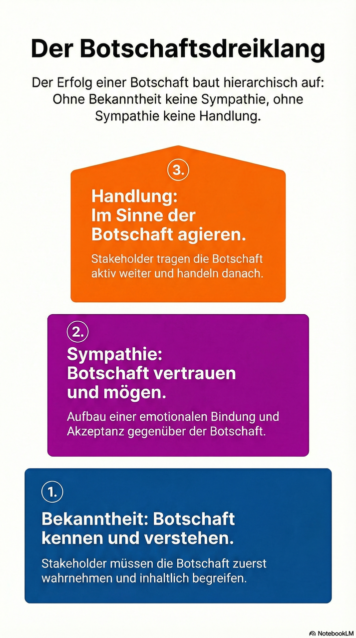 Der Botschaftsdreiklang: Eine Modifizierung des Markendreiklangs