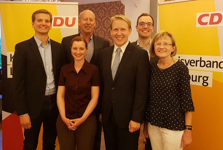 v.l. Sören Pinnekamp, Wilhelm Kastens, Wenke Daetz, Felix Petersen, Steffen Gärtner und Inge Schmidt. (nicht auf dem Foto Hans-Georg Führinger)