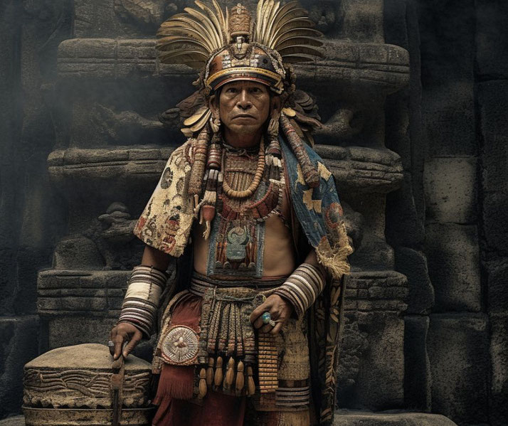 Old Aztec priest