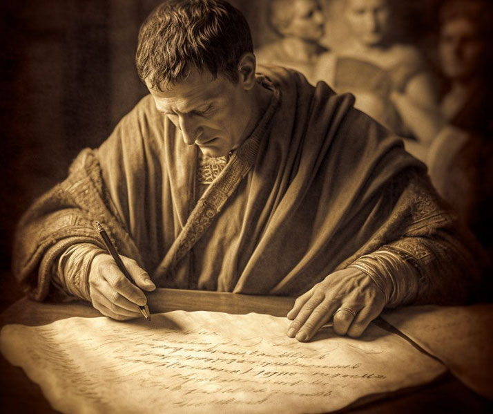 Caesar writing