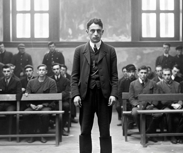 Gavrilo Princip on trial