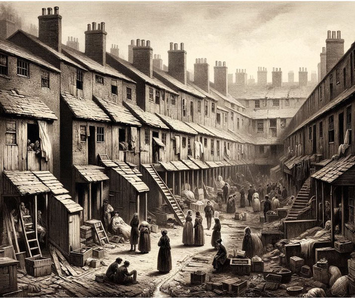 19th-century urban slum