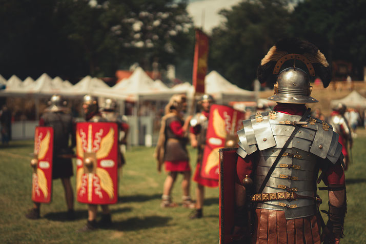 Roman soldier in armour