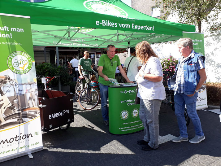 Die e-motion e-Bike Welt Oberhausen beim Stadtfest Osterfeld