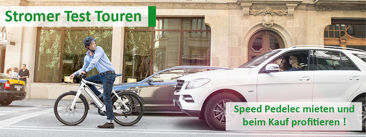 Stromer Test Touren e-motion e-Bike Welt Berlin-Steglitz: Speed Pedelec mieten und beim Kauf profitieren