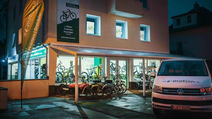 Der e-motion e-Bike Premium Shop in Köln