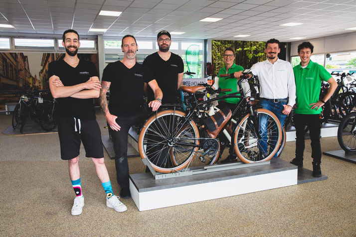 Im Shop in Heidelberg können Sie sich viele verschiedene City e-Bikes ansehen
