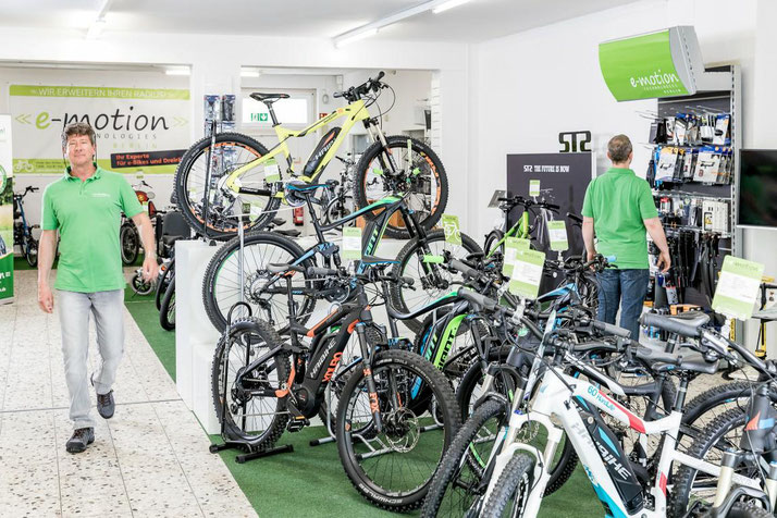 e-Mountainbike der e-motion e-Bike Welt Berlin-Steglitz