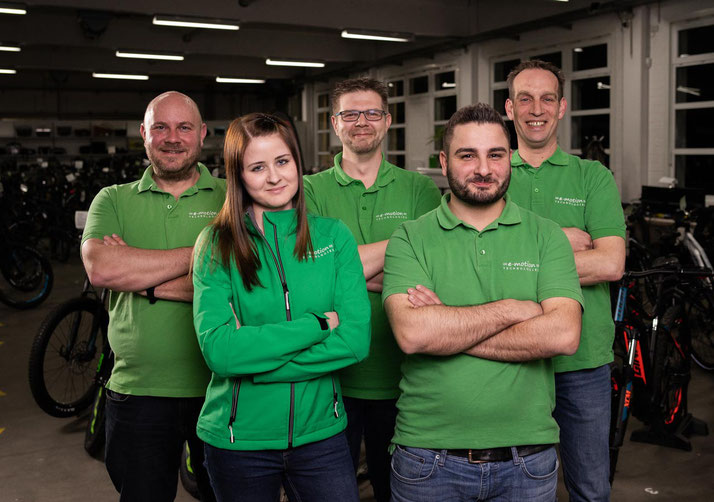 Das e-Bike Experten Team im Shop in Velbert
