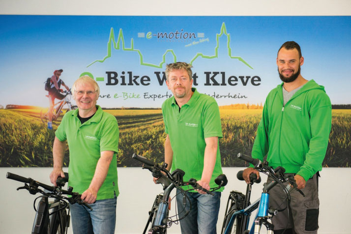 Pedelecs mit 25 km/h oder 45 km/h Unterstützung kaufen und Probefahren in Kleve