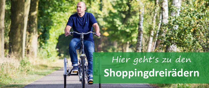 Shopping-Dreirad für Erwachsene