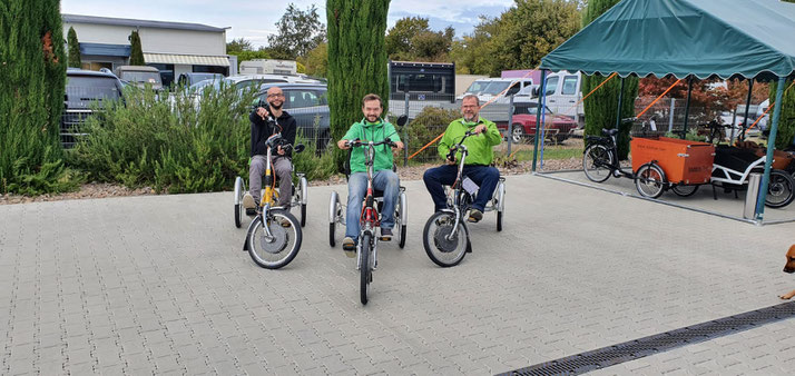 Das Team des Dreirad Zentrums Freiburg Süd