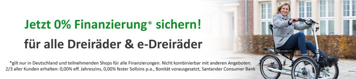 Dreiräder und Elektro-Dreiräder mit 0%-Finanzieren in Ihrem Dreirad-Zentrum Erding