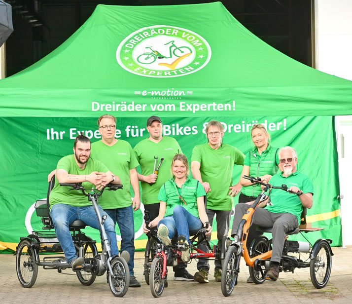Das Team des Dreirad-Zentrums Hannover