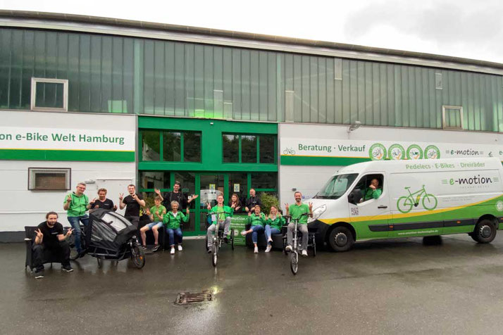 Das Team des Dreirad Zentrums Hamburg