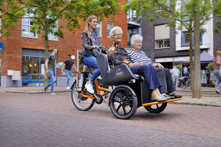 Das Van Raam Chat Rikscha Transportfahrrad