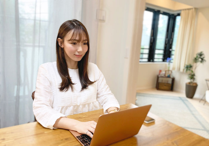 在宅勤務の様子