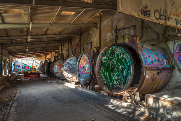 Abandoned Sand Lime Brick Works in Germany