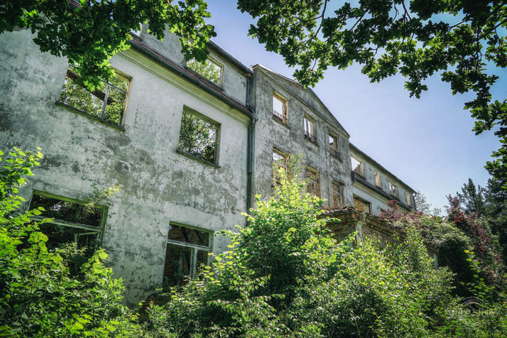 Ruin of an abandoned mansion in Eastern Germany