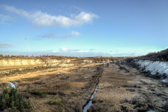 Abandoned chalk pit in Northern Germany