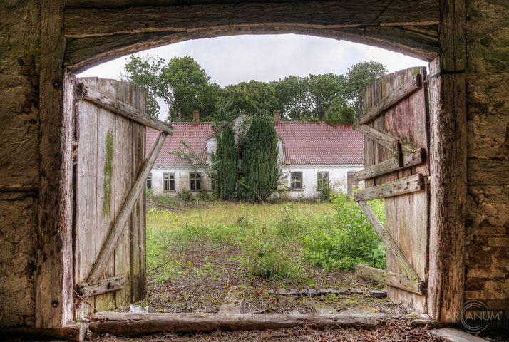 Abandoned farmhouse on the island of Fyn, Denmark