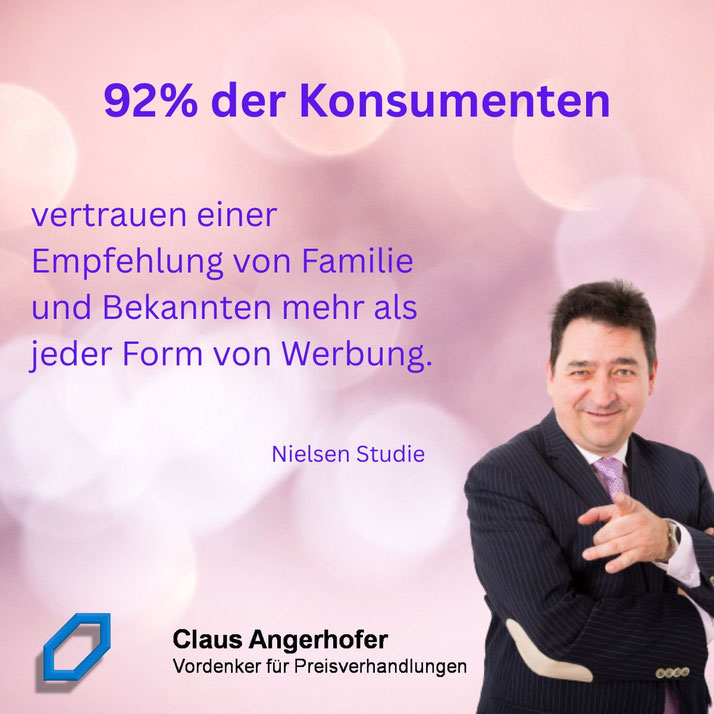 92% aller Konsumenten vertrauen Freunden mehr als der Werbung