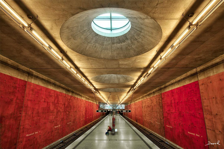 U-Bahnhof Messestadt West München HDR