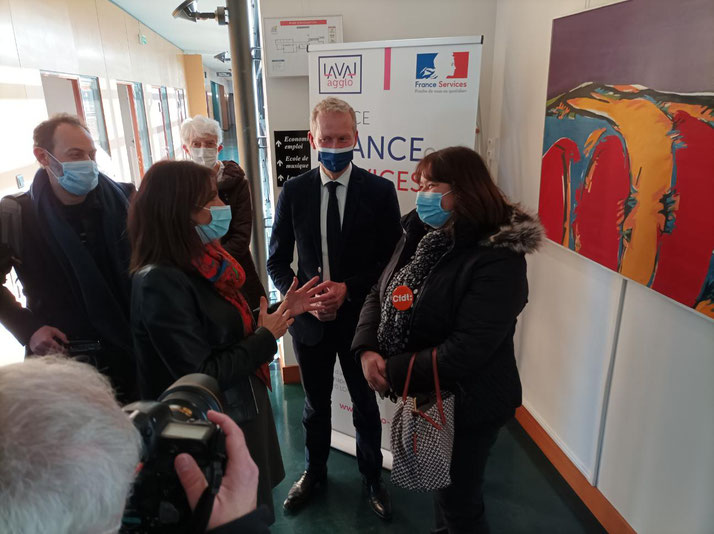 Visite Maison des Services publics à Loiron le 27 janvier 2022