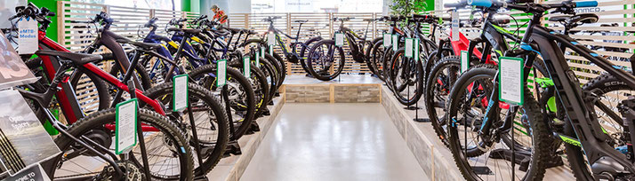 e-Bikes im e-motion Shop Aarau-Ost