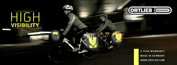 Ortlieb wasserfeste Fahrradtaschen für e-Bikes, Fahrräder und Elektrovelos
