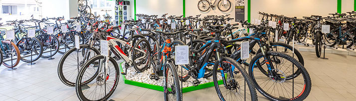 e-Bikes im e-motion Shop Aarau-Ost