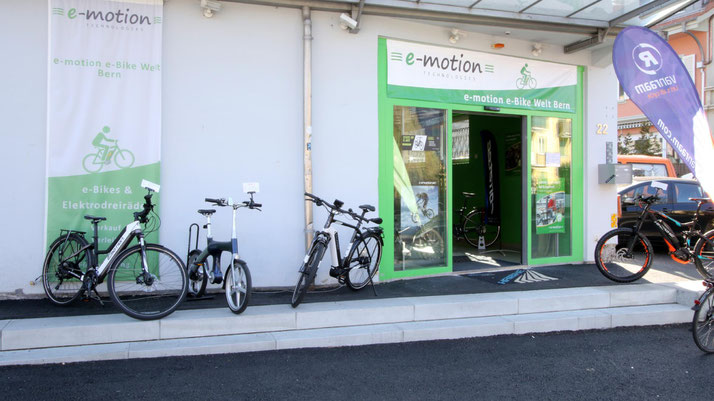 e-Bikes kaufen und kostenlos Probefahren in der e-motion e-Bike Welt Bern