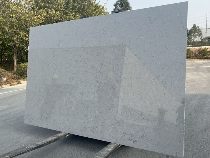 slabs artificial marble grey color