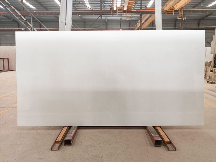SNOW WHITE slabs artificial marble white color